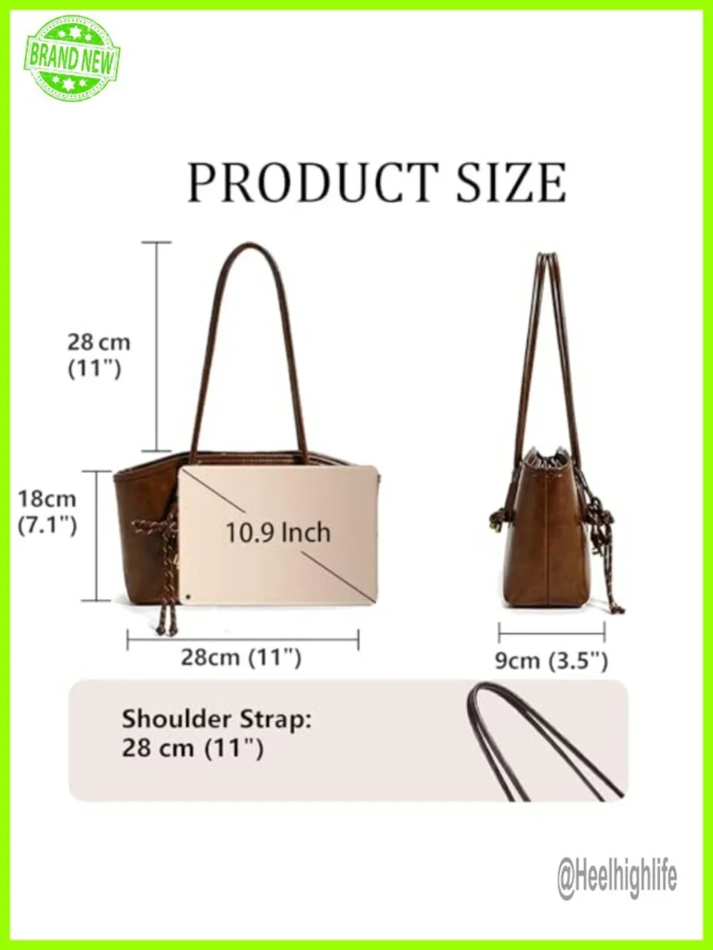 Faux Leather Hobo Tote Bag with Zipper Top Handle Shoulder Strap